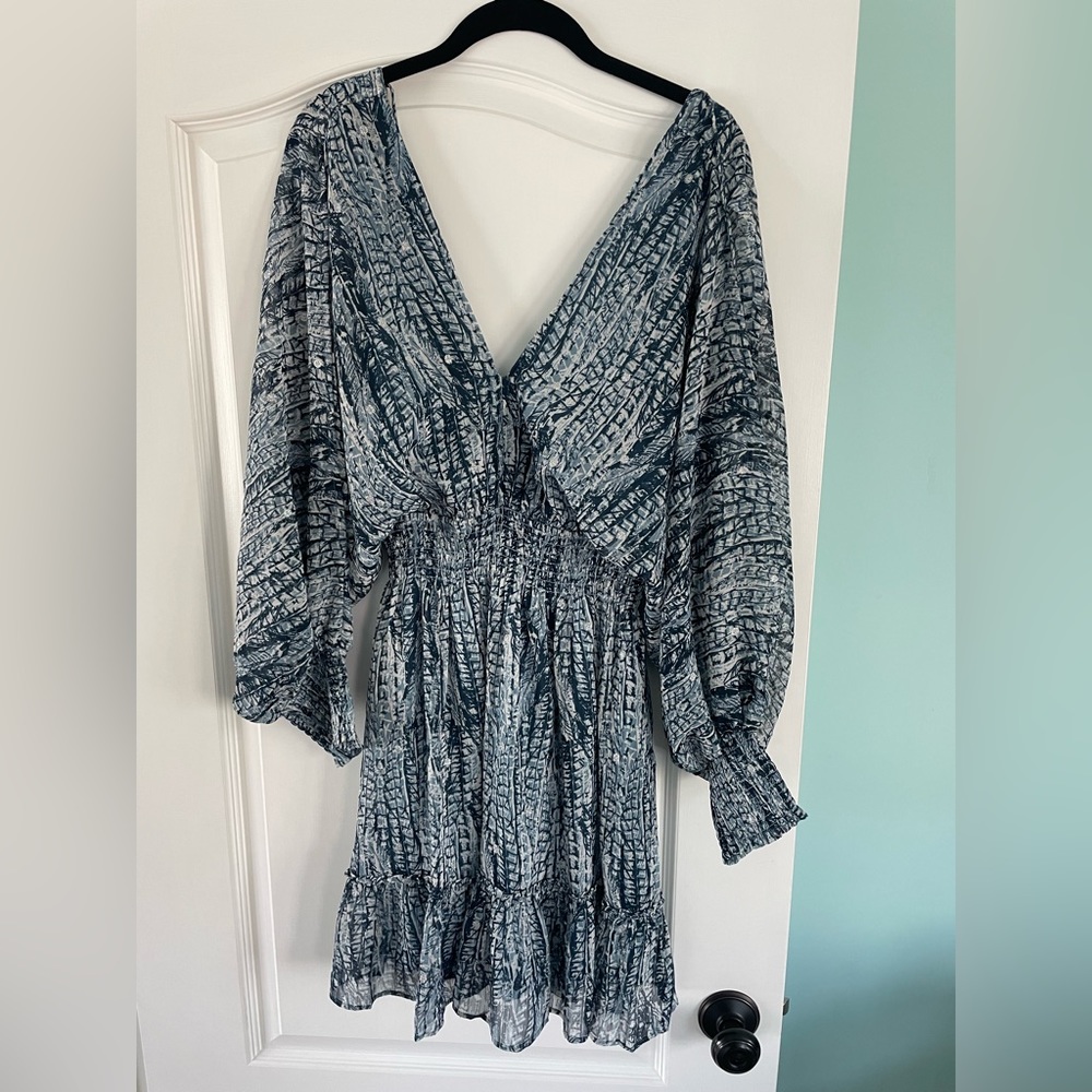 Love Stitch Blue flowy dress